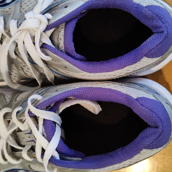 Saucony Cohesion 11 gray silver and purple size 6.5 running shoes - Picture 6 of 12